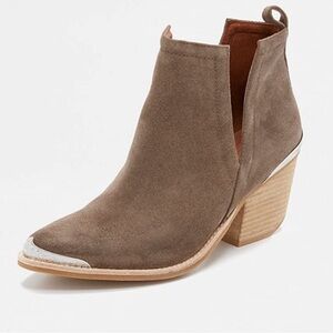 Jeffrey Campbell Taupe Suede Ankle Booties